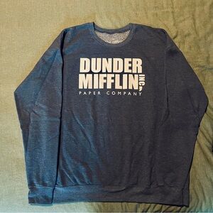 Dunder Mifflin Navy Crewneck Sweater